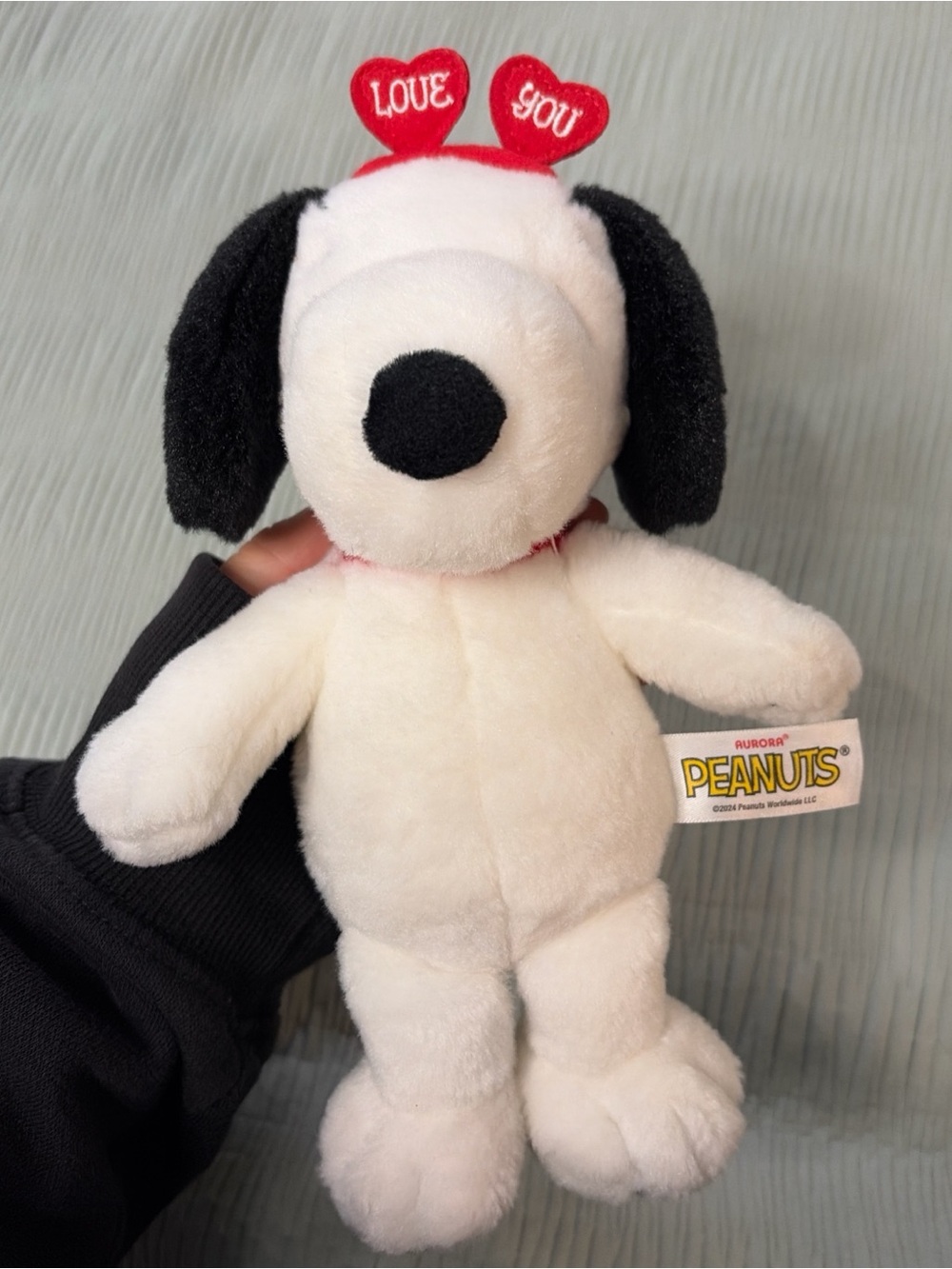 Peanuts Snoopy Plush Toy with Red Heart Headband